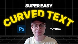 Easy Photoshop Tutorial How To Curve Text [upl. by Legnaros]