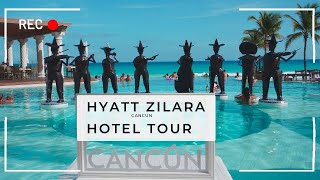 Hyatt Zilara Cancun Review and Hotel and food tour  All Inclusive  Adults only resort [upl. by Eslek]