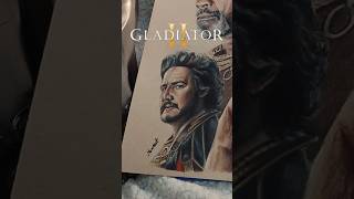 Pedro Pascal 🎨🖌 Gladiator 2 ⚔️ shorts shortsvideo short epic [upl. by Ariaj471]