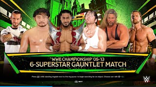 wwe 2k24 6 man gauntlet match for wwe championship [upl. by Cohleen]