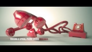 Rigging a Spiral Phone Chord in Blender [upl. by Annoyed]