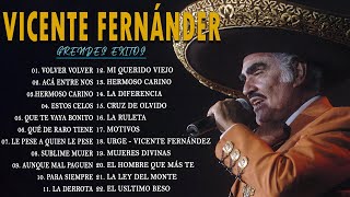 VICENTE FERNANDEZ MEJORES CANCIONES  VICENTE FERNANDEZ 20 GRANDES ÉXITOS MIX [upl. by Aicile132]