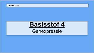 Havo 5  DNA  Basisstof 4 Genexpressie [upl. by Meehsar183]