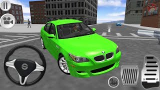 Direksiyonlu BMW E60 Yeşil Araba Oyunu  M5 E60 Driving Simulator  Android Gameplay FHD [upl. by Drofwarc]