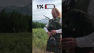 1 Battery A Bagpipe Tune on the Scottish Smallpipes With An Abrupt Cutoff 🤣 [upl. by Ayikal]