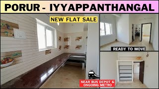 3060 LakhsNewflat sale in porur iyyappanthangalclose to ongoing metroampiyyappanthangal bus depot [upl. by Gordie681]