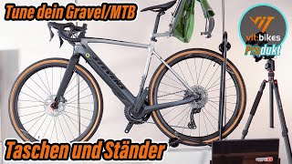 Gravelbike Upgrades Gepäckträger und Seitenständer  Eure Erfindungen  Produkte vorgestellt [upl. by Ahsima460]