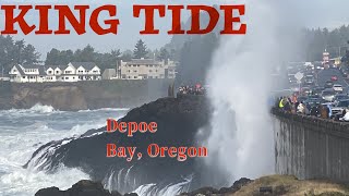 KING TIDE 2024 Depoe Bay Oregon [upl. by Bayless]