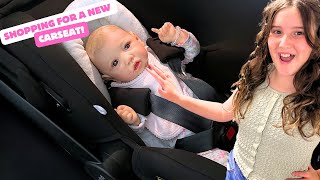 BABY SASKIAS FIRST CARSEAT  REBORN SHOPPING DAY [upl. by Given302]