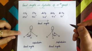 Bond angle in Hydrides of 15th Group [upl. by Alag679]