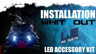 How to install the LJE Products WhiteOut snowmobile accessory light kit on Axys  LJE Products [upl. by Atteynod]