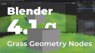 Blender 41 Alpha Geometry Nodes Grass [upl. by Terle664]