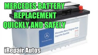 Mercedes ML350 Main Battery Replacement [upl. by Nauhs]