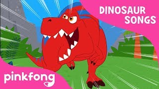 T Rex Song  My Names T Rex  Plus More Dinosaur Songs for Kids from Howdytoons [upl. by Ssur]