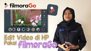 Tutorial Edit Video di HP Pakai Aplikasi FilmoraGo [upl. by Felicidad986]