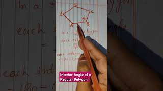 Interior angle of a regular polygon polygoninterioranglesmathstricksclass8th [upl. by Notsew461]