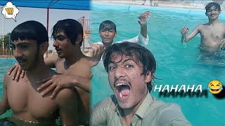 Aj hum swimming pool pa gaya or mage lakar na Pani ka idar mar diya ☠️🔥 [upl. by Harlamert]