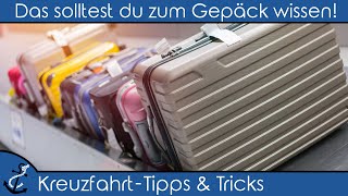 Kreuzfahrt Tipps und Tricks – Deine erste Kreuzfahrt Das solltest du zum Gepäck wissen [upl. by Hitt922]