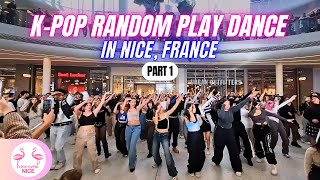 IN PUBLIC KPOP RANDOM PLAY DANCE in Nice FRANCE PART 1  CAP3000 17022024 [upl. by Asyar898]