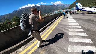 Lukla Airport landing and take off [upl. by Anjela]