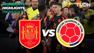 HIGHLIGHTS  España vs Colombia  Amistoso Internacional  TUDN [upl. by Inverson606]