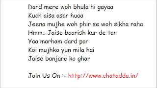 BANJARA FULL SONG LYRICS 2014 Jaise Banjare Ko Ghar  Ek Villain Song [upl. by Anitnauq]