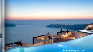 Majestic Hotel Overlooking the Fabulous Santorini Caldera HD [upl. by Herby]