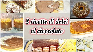 Compilation con ricette di dolci al cioccolato [upl. by Troyes]