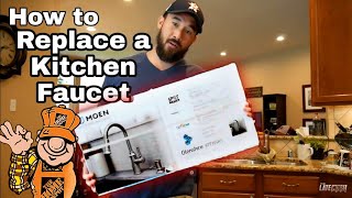 How to Install Replace a Leaking Kitchen Faucet PEX Piping Moen 87731SRS Glenshire [upl. by Jaye]