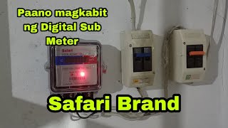 Paano magkabit ng Digital sub meter [upl. by Crofoot323]