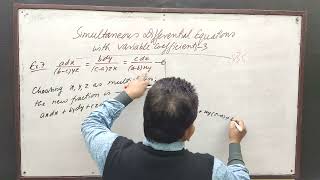 Simultaneous Differential Equations with Variable Coefficients 3by Yogendra Bahadur Singh [upl. by Deanna]