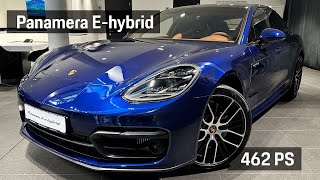 Panamera 4 EHybrid Platinum Edition  Gentian Blue Metallic  Cohiba Brown [upl. by Quent554]