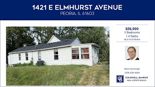 1421 E Elmhurst Avenue Peoria Illinois Homes for Sale  wwwcoldwellhomescom [upl. by Nyladnewg]