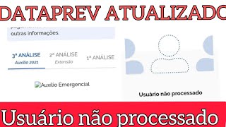 DATAPREV USUÁRIO NÃO PROCESSADO CIDADÃO NÃO FAZ PARTE DO PÚBLICO QUE VAI SER ANALISADO [upl. by Gonnella]