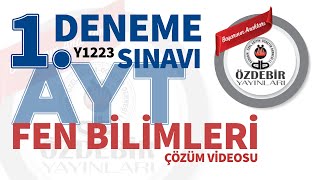 EKİM 2023  AYT 1 DENEME SINAVI FEN BİLİMLERİ ÇÖZÜM VİDEOLARI [upl. by Etnwahs435]