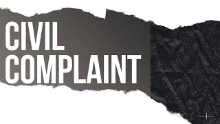 File a Civil Complaint  Initial Steps to Commence an Action [upl. by Roxi]