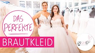 Brautkleider  Formen Schnitte und Stile für jede Figur  Wir dürfen Hochzeitskleider anprobieren [upl. by Olonam]