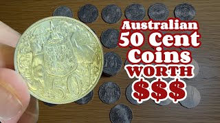 Australian 50c Coins To Look For Worth Money  2024 50c Coins [upl. by Feliza700]