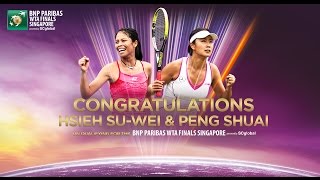 Hsieh SuWei amp Peng Shuai Qualify For 2014 WTA Finals [upl. by Verity]