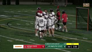 Mens Lacrosse vs Keene St Highlights 42823 [upl. by Ecertap]