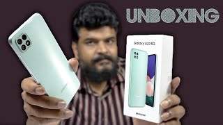 Samsung Galaxy A22 5G Unboxing amp Initial Impressions  1st 5G Phone in A series with 11 5G bands ll [upl. by Feetal]