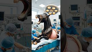 Doctors save pregnant mare horse mare pregnant humanity helptheanimals horselover foal [upl. by Jary]