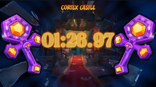 Crash Bandicoot 4 time trial cortex castle 12697 [upl. by Ahsinet]