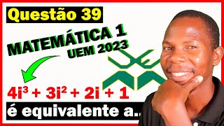 Exame de Admissão de Matemática 1  UEM 2023  Questão 39 [upl. by Atinuaj]