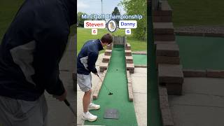 Hole 4 Round 1  4 Danny vs 5 Steven Mini Golf Championship minigolf [upl. by Hniv]