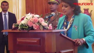 Déclaration de la Présidente de la République Ameenah Gurib Fakim 070318 [upl. by Aeslehc]