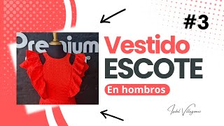 Clase 3 👗 Aprende a Crear un Vestido con Escote en Hombros Desde Cero [upl. by Nerol284]