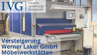 Versteigerung Werner Laker GmbH Möbelwerkstätten I VG [upl. by Tryck]