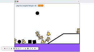 Physics engine on Scratch [upl. by Selegna]