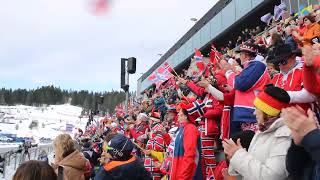 Biathlon World Cup 2023 Holmenkollen Norway pursuit Johannes Boe winning shooting [upl. by Ongun]